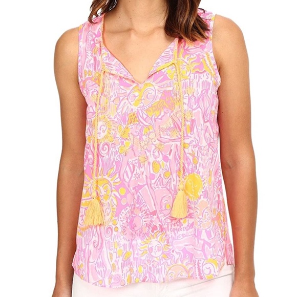 Lilly Pulitzer - Lauren Top - Pink Pout -